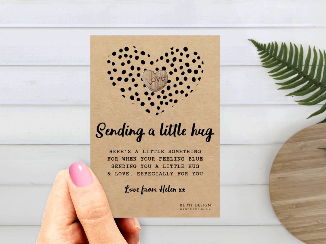 Pocket Hug a Little Pocket Hug Poem Personalised Card Poem Etsy