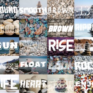 30+ Stone Rock Fonts "TTF, WOFF, WOFF2, PS, Formats Included" Lettertypen voor Cricut, Cricut Fonts, Procreate Fonts, Branding Fonts