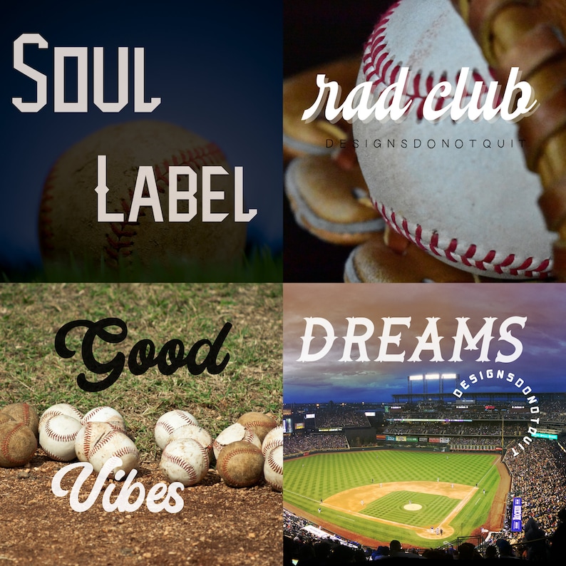 10 Baseball Font Bundle Canva Fonts, Circuit Fonts, Procreate Fonts