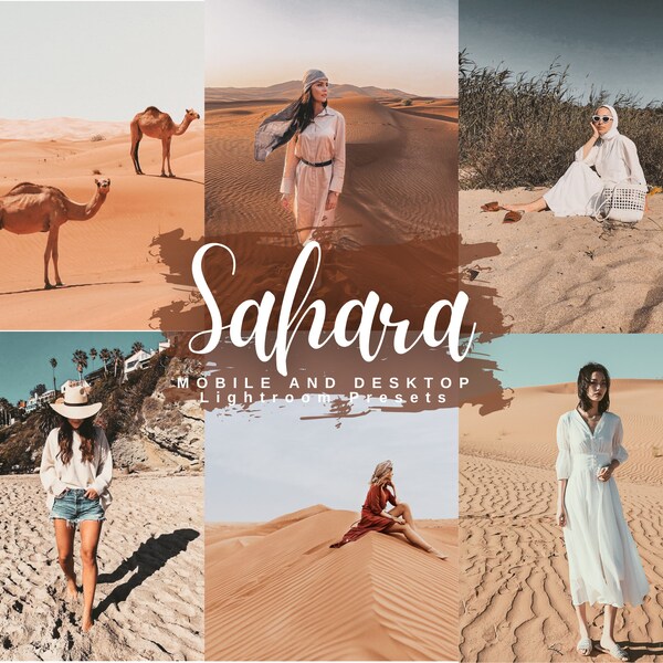 Sahara Mobile and Desktop Lightroom Presets