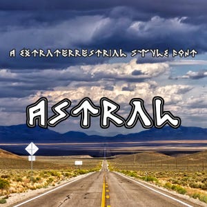 Astral-lettertype, futuristisch lettertype, Canva-lettertype, Cricut-lettertype, Procreate-lettertype, Commercieel gebruik, Cyber-lettertype, Future-lettertype, Space-lettertype