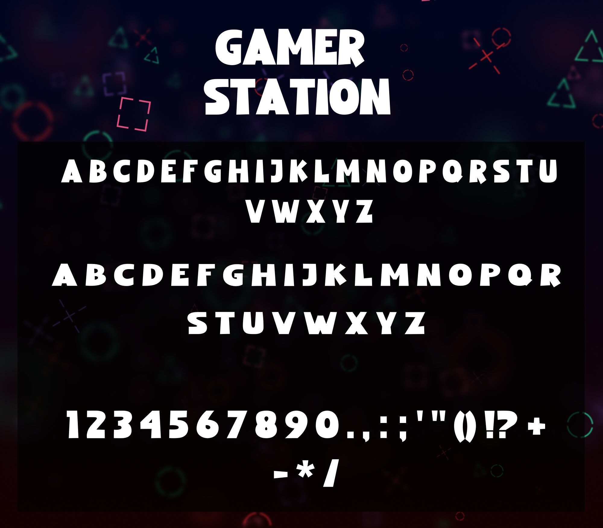 10 Gamer Fonts Bundle Canva Fonts, Cricut Fonts, Procreate Fonts