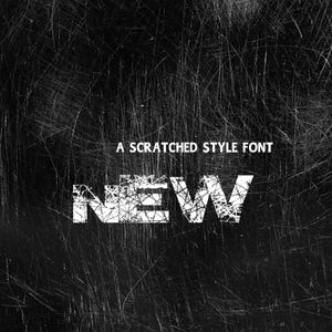 NUOVO font graffiato "ttf, WOFF, WOFF2, otf, formati inclusi" font per Cricut, font Canva, font Procreate, font per uso commerciale