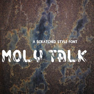 MOLY TALK Font graffiato "ttf, WOFF, WOFF2, otf, formati inclusi" Font per Cricut, Canva Font, Procreate Font, Font per uso commerciale