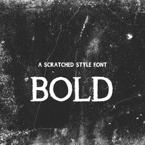 Font BOLD Scratched "ttf, WOFF, WOFF2, otf, formati inclusi" Font per Cricut, Font Cricut, Font Procreate, Font per uso commerciale