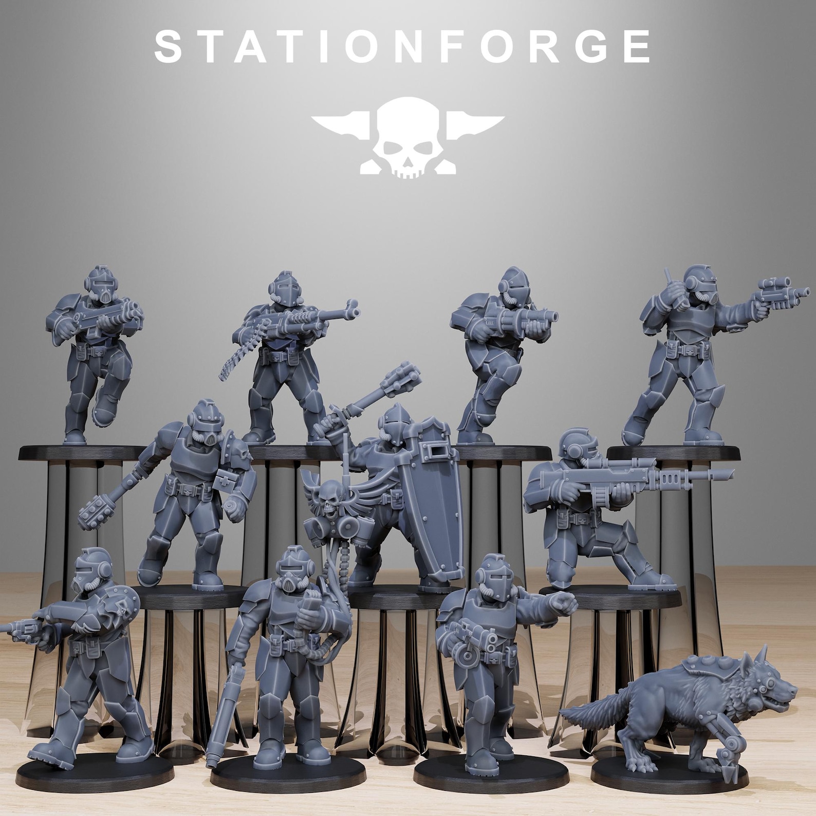 GrimGuard Enforcers - Figurines De L'Ombre Made In France Pour Joueurs Et Collectionneurs Avertis
