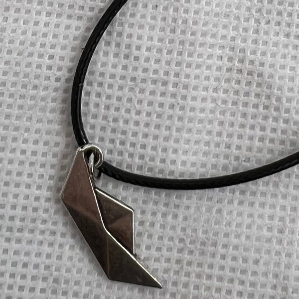 Paper Boat Waxed Cord Necklace - NEW GIFT Present Ideas Stocking Filler Horror Fan Killer Clown Merch Little Ship Scary Charm Black String