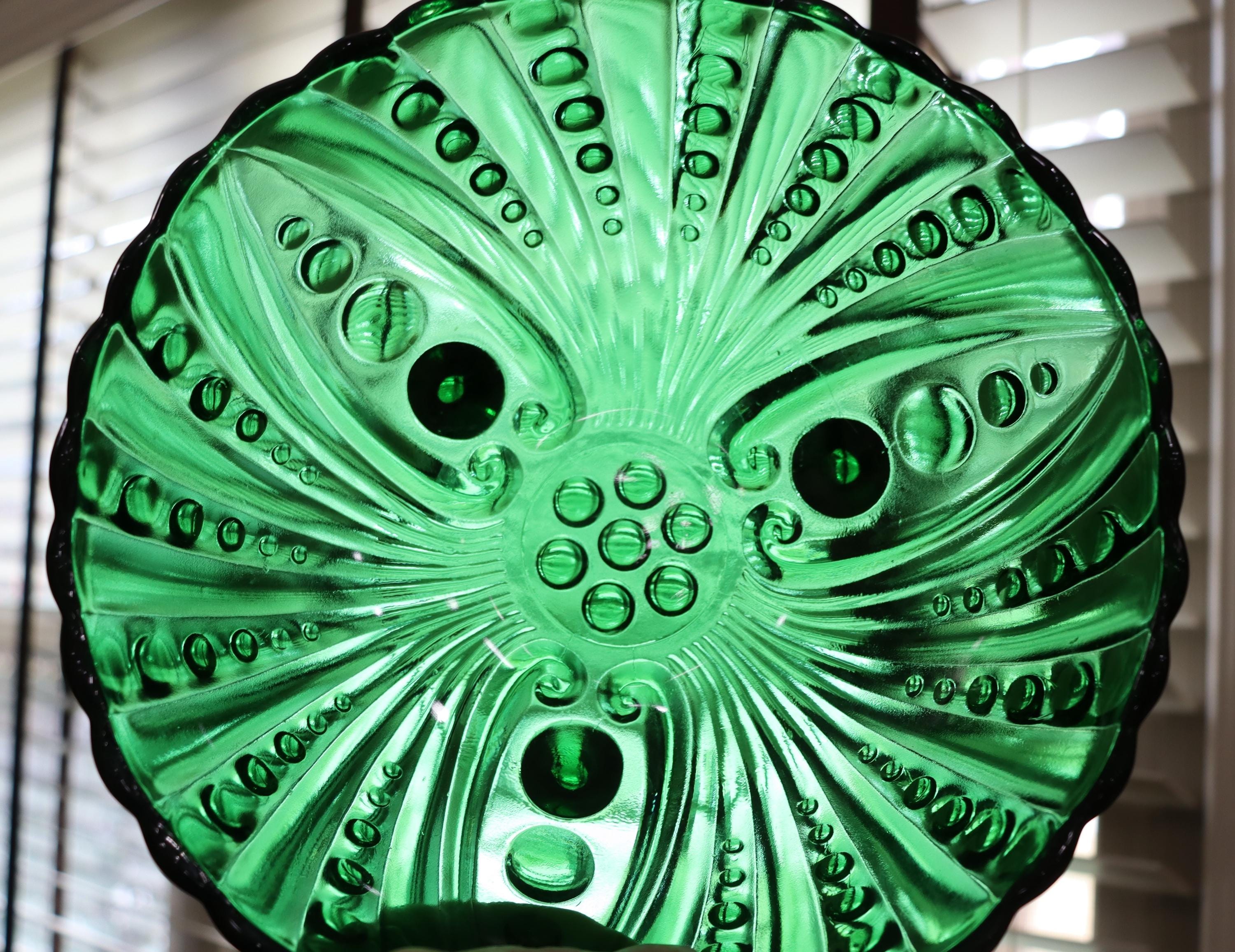 ヴィンテージ アンカーホッキング フォレストグリーン バープルボウル