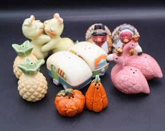 Choice of Vintage Ceramic Salt and Pepper Shakers