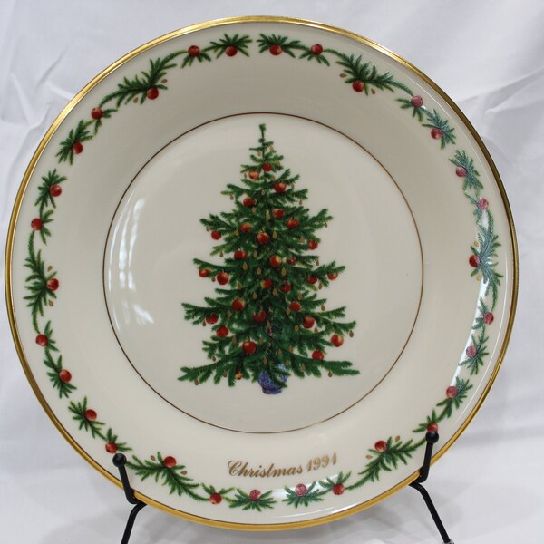 Lenox Around the World Christmas Trees Plates Etsy