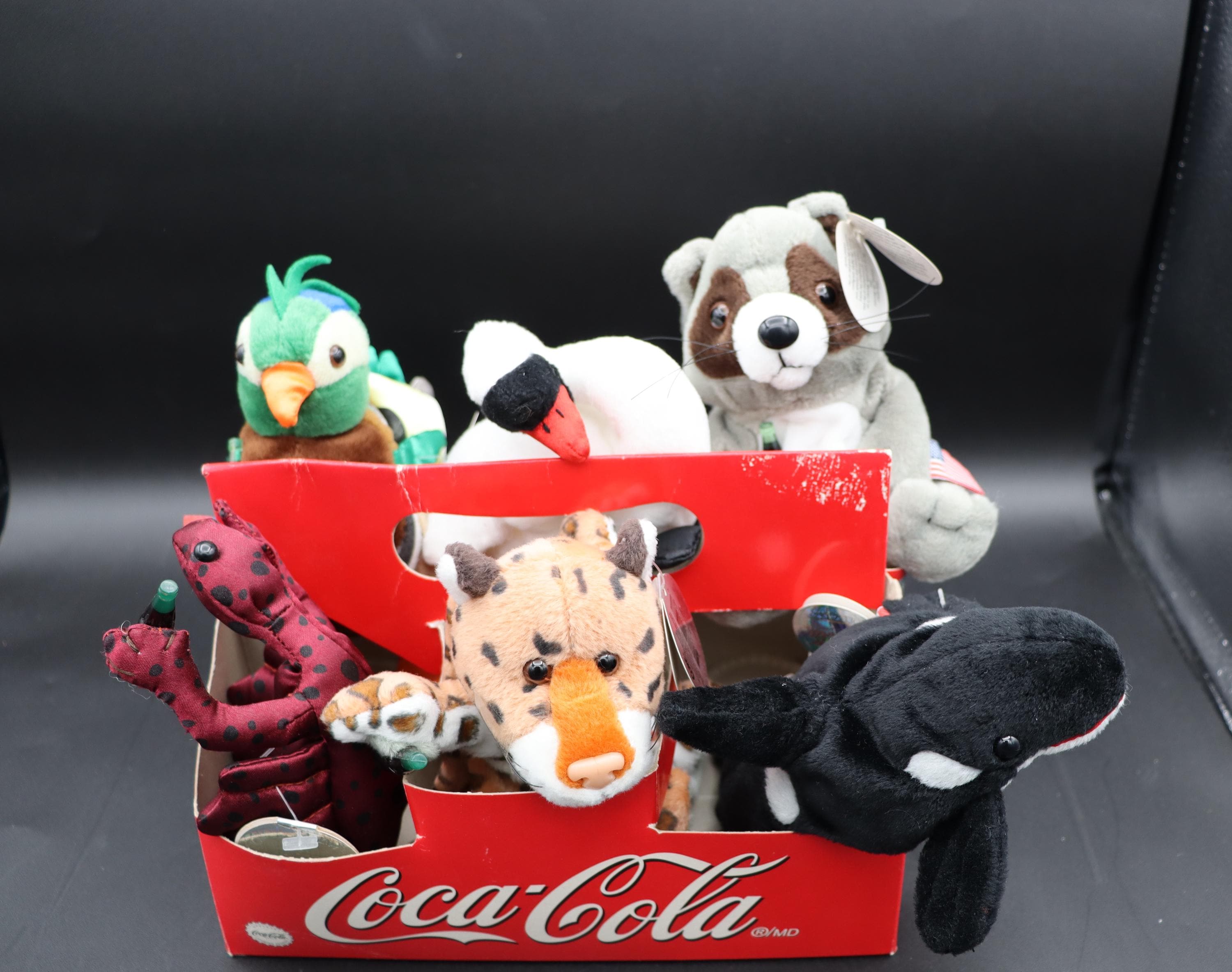 Vintage 2000 Edition Coca-cola International Bean Bag Animals W