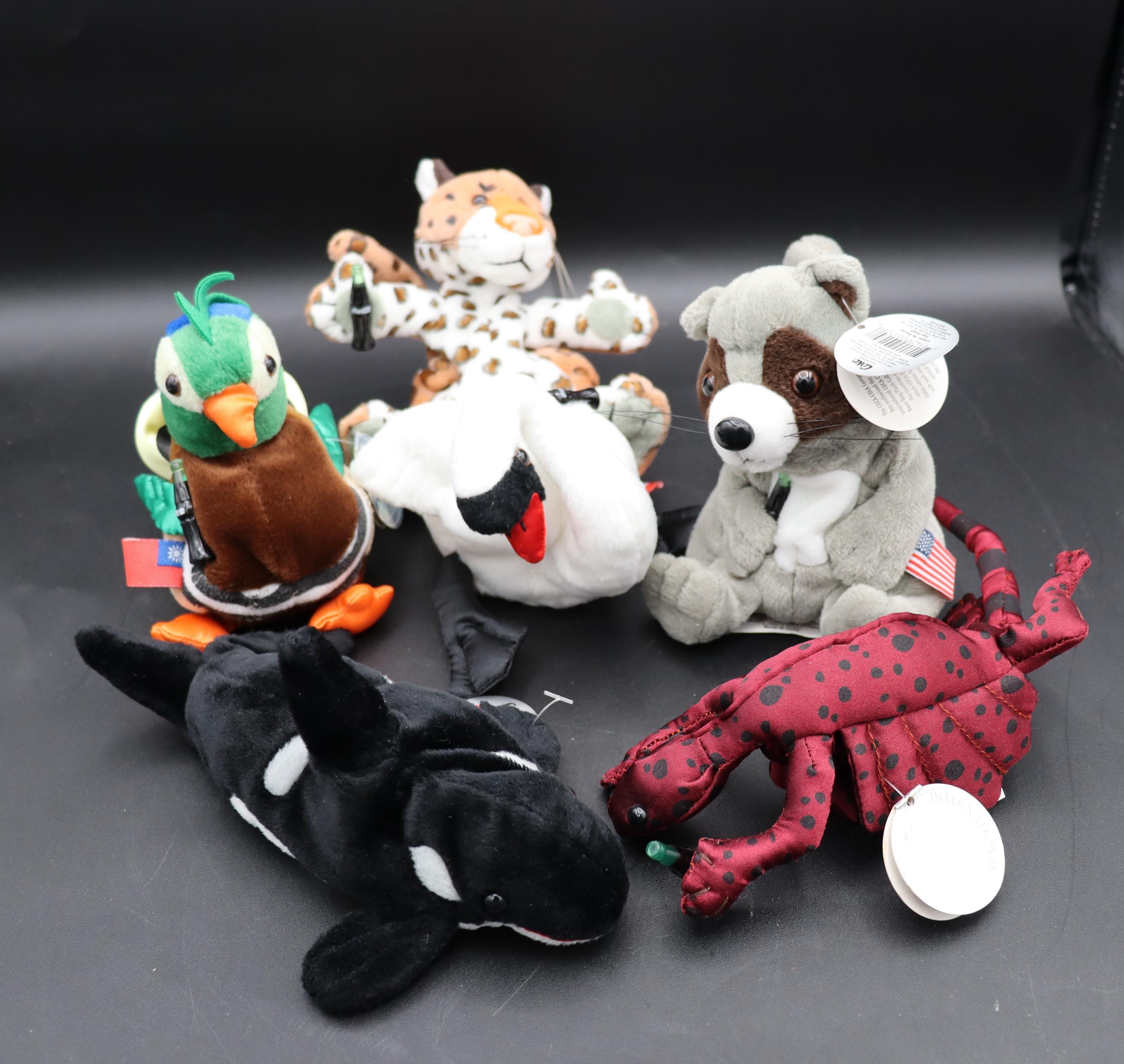 Vintage 2000 Edition Coca-cola International Bean Bag Animals W 