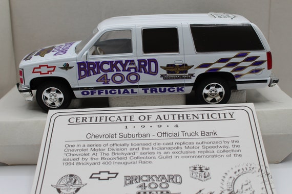 Vintage 1994 Brickyard 400 Chevrolet Suburban Truck Bank - Etsy