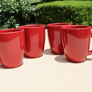 Corelle Coordinates Mugs en grès rouge, lot de 4