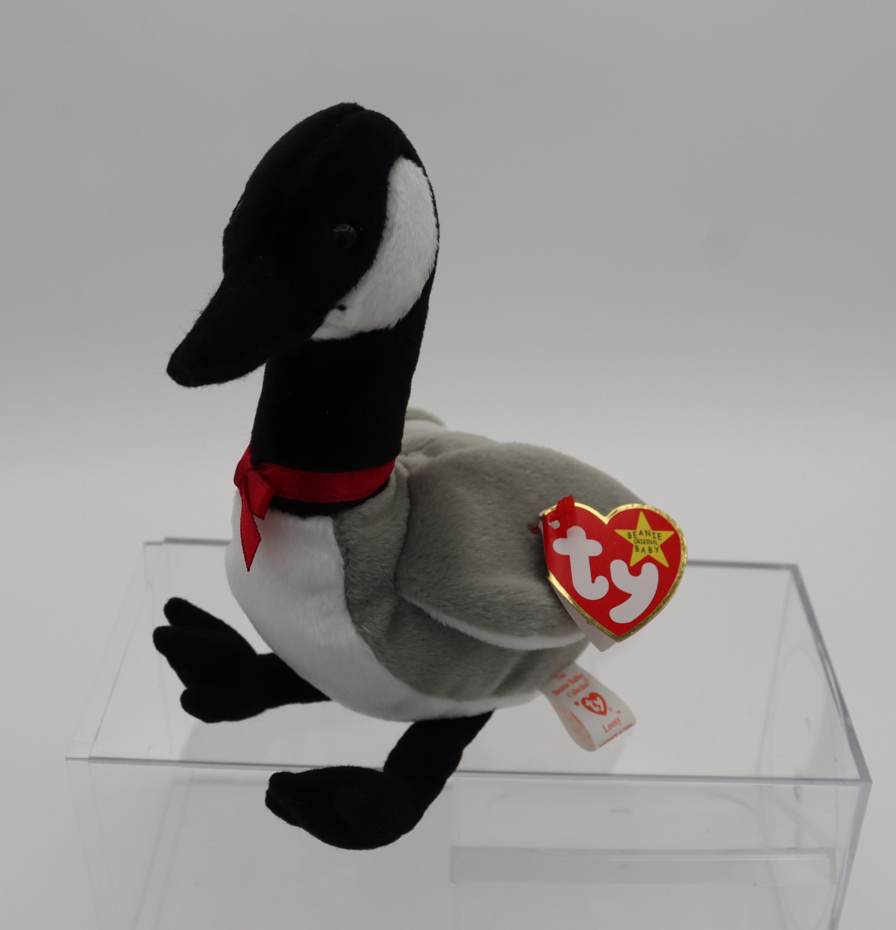 Vintage Ty Original Beanie Baby Loosy the Canadian Goose With 