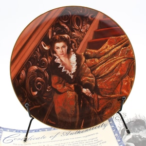 Vintage W.L. George Fine China "Waiting for Rhett"by Paul Jennis Numbered Critics' Choice Collector's Plate w/COA No Box