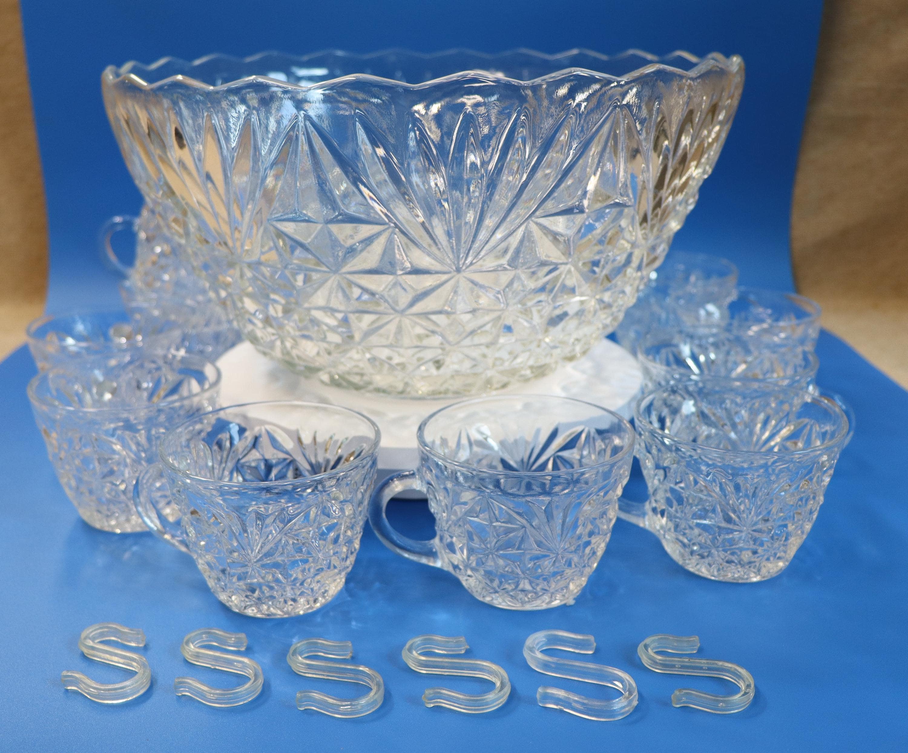 Punch Bowl Set Anchor Hocking Arlington - Etsy