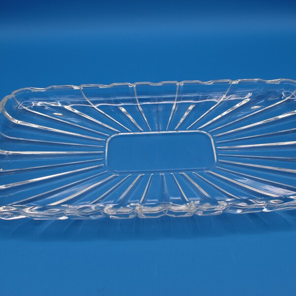 Clear Glass Platter - Etsy