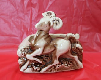 Vintage Shawnee USA Pottery Ram Planter