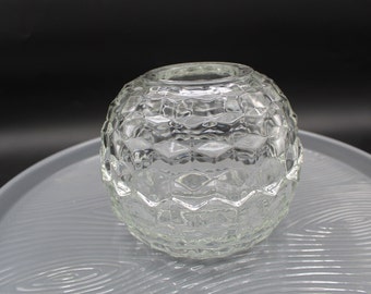 Choice of Vintage Homco Optic Cube Pattern Fairy Lamp with Candle