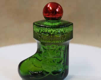 Vintage Avon Christmas Surprise Stocking Bottle Made in USA