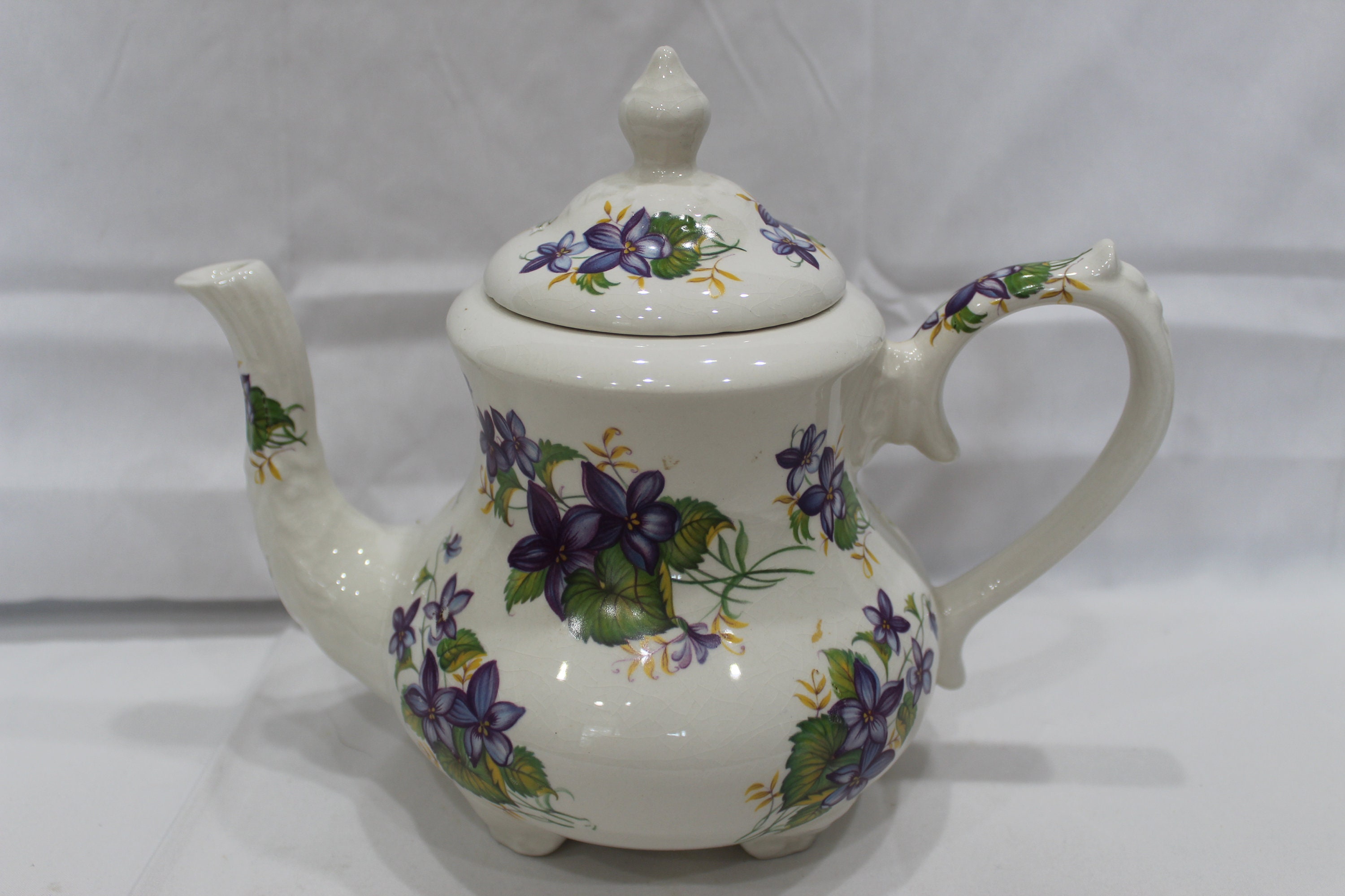 Vintage Arthur Wood Made in England Teapot Bouquet Pattern