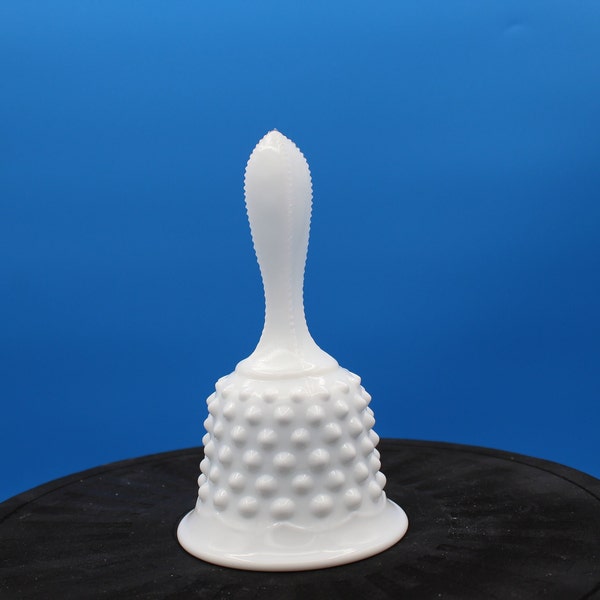 Vintage Fenton Milk Glass Hobnail Bell #3667