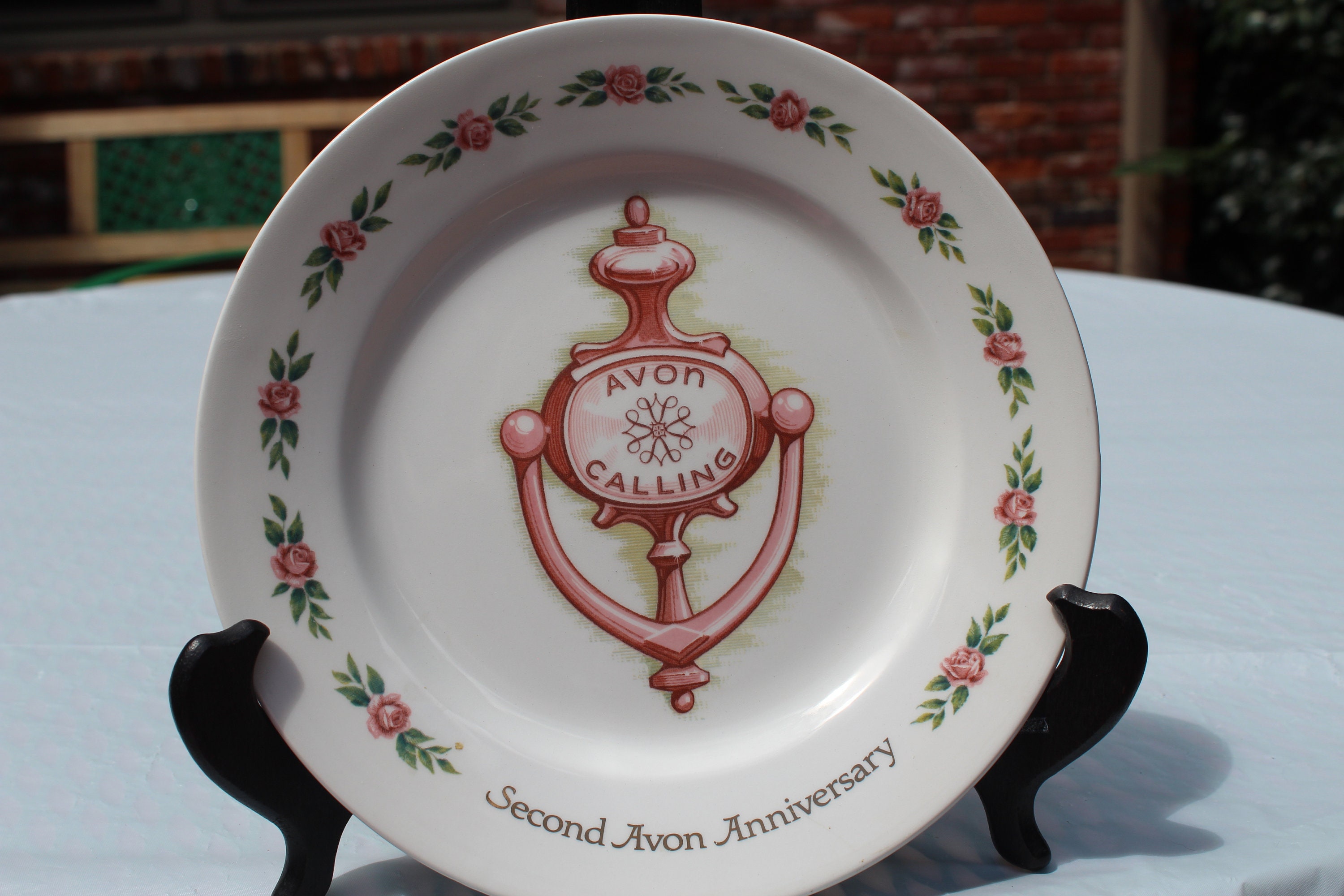ヴィンテージ エイボン第2周年記念ドアノッカープレート代表賞 - Etsy 日本