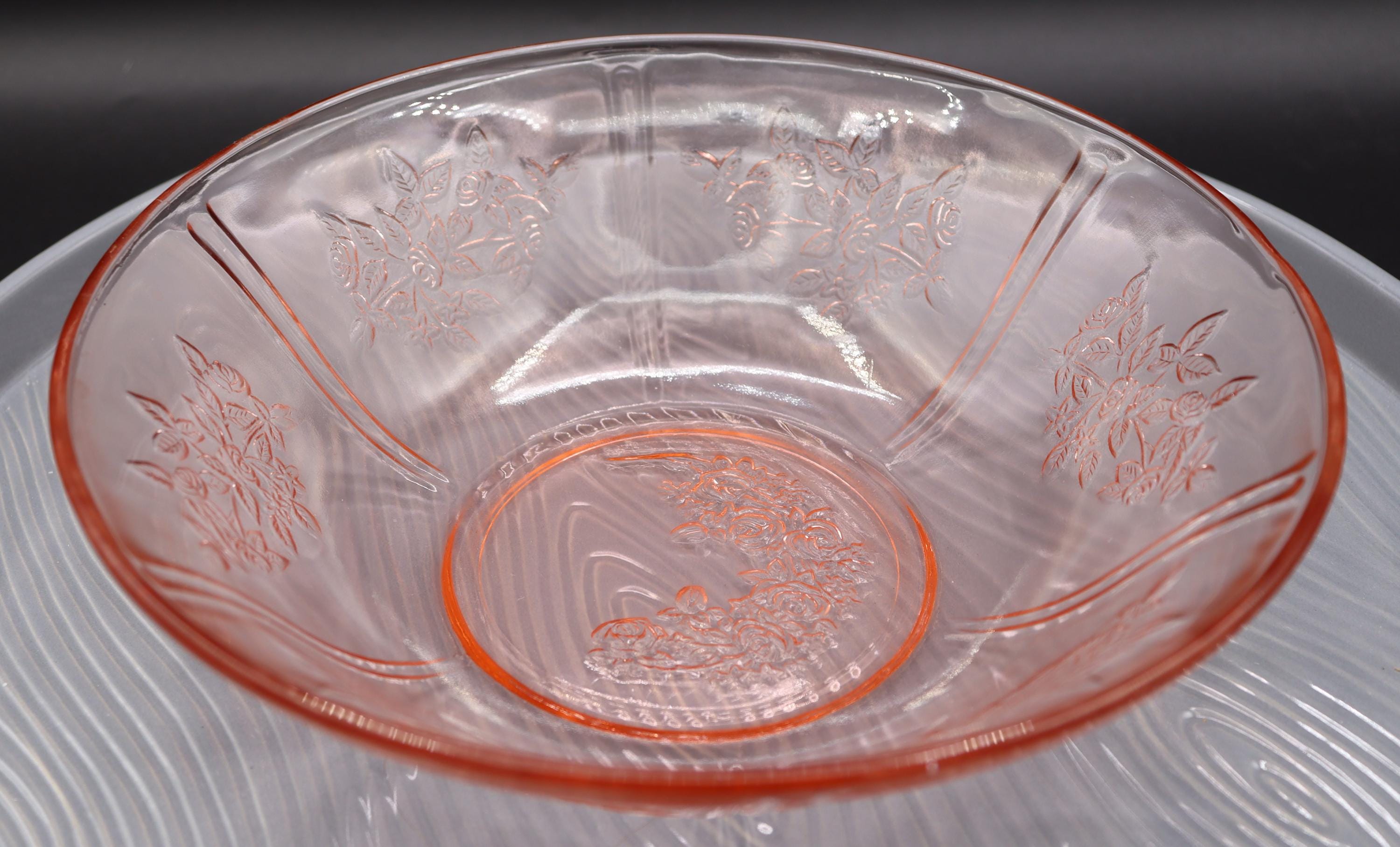 Vintage Federal Sharon Pink Depression Glass Made in USA Choice of