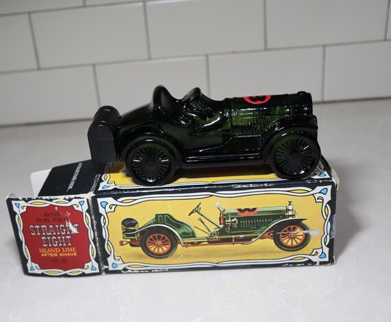 Vintage Avon for Men Straight Eight Car Decanter NIB
