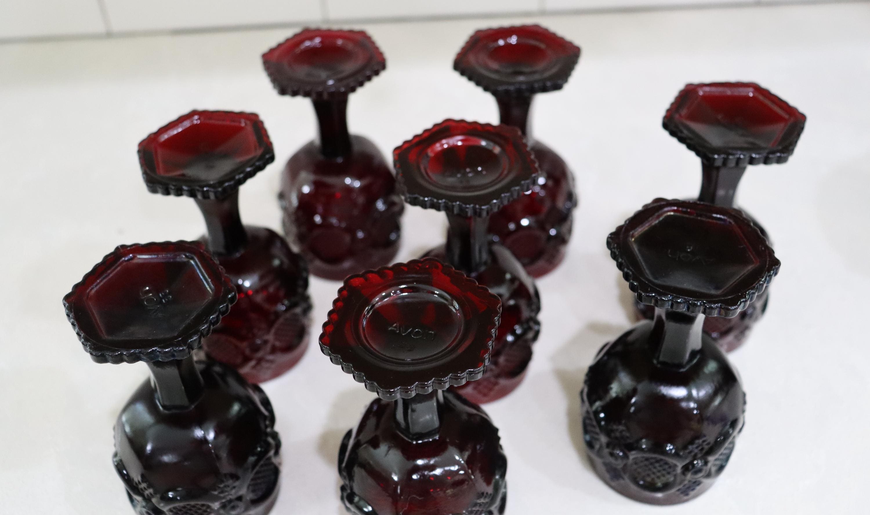 エイボン ケープコッド 1876 コレクション ルビーレッド グラス 3