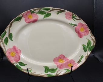 Vintage Franciscan Desert Rose 14 Inch Oval Platter Made in England