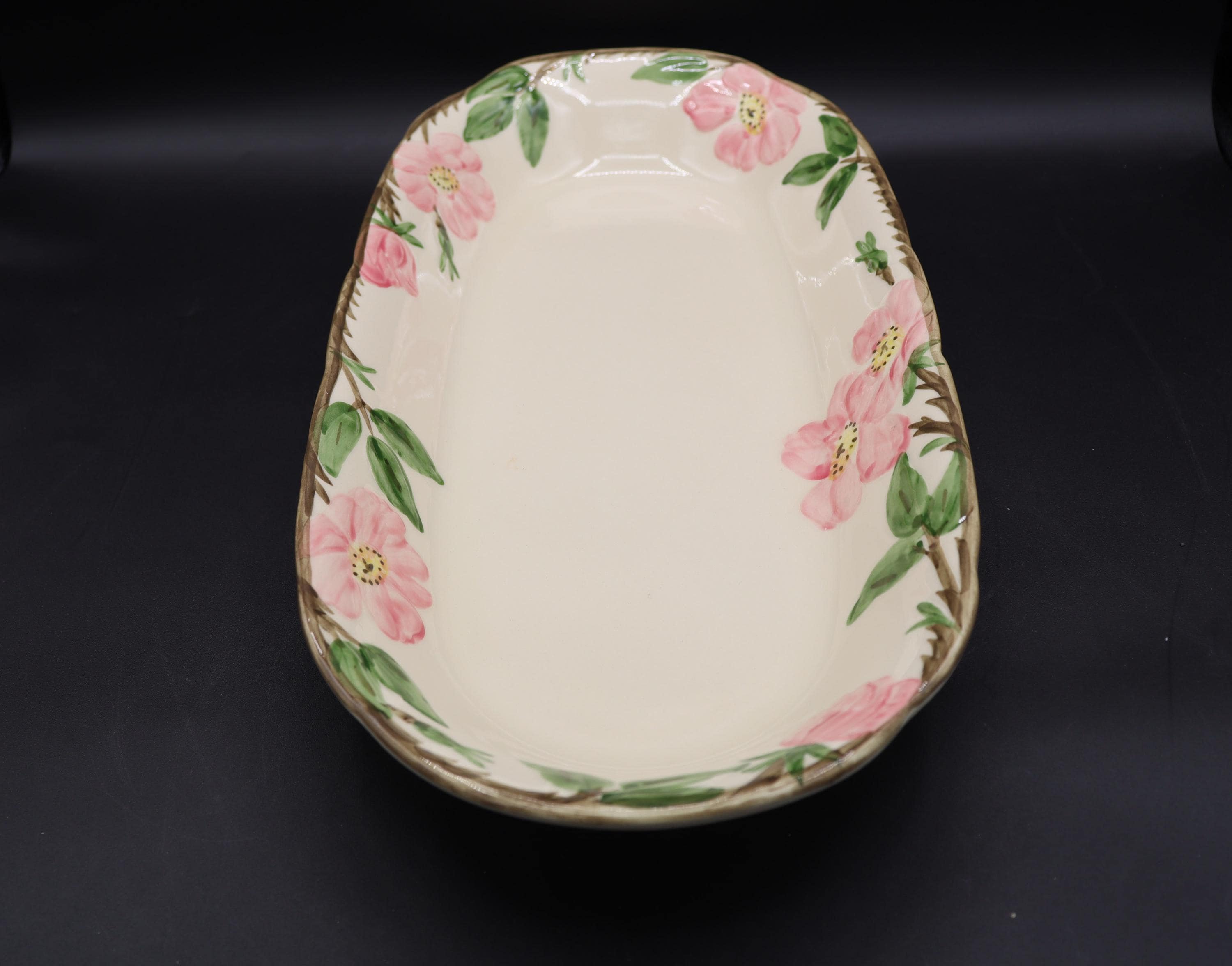 Vintage Franciscan Embossed and Hand Decorated Desert Rose 15 1/2