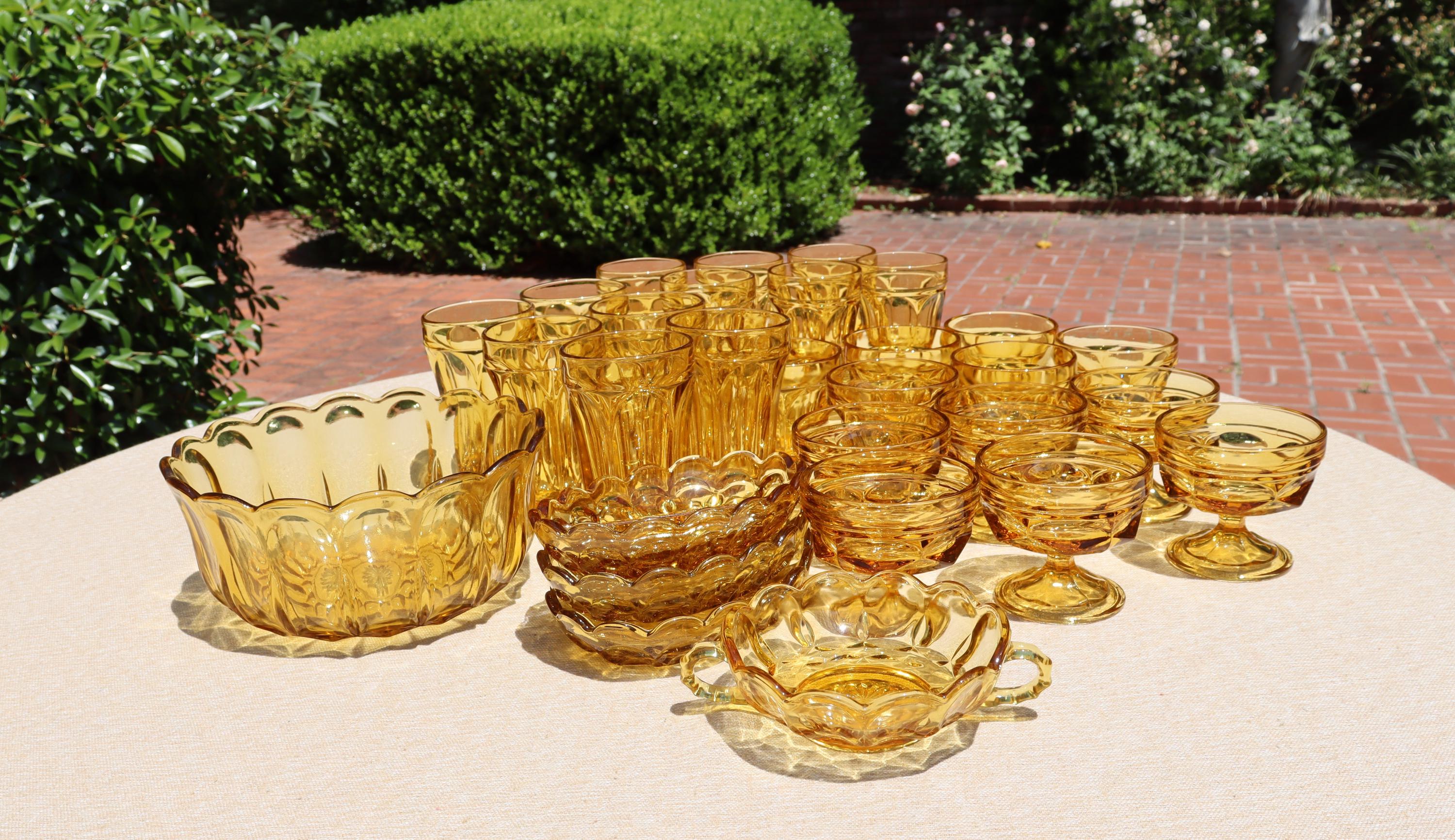 ANCHOR HOCKING 60's〜70'sゴールドリムオーバルプラッター Choice of Vintage Anchor Hocking Honey Gold Fairfield Glassware - Etsy