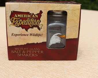American Expeditions Eagle Salt & Pepper Shakers NIB