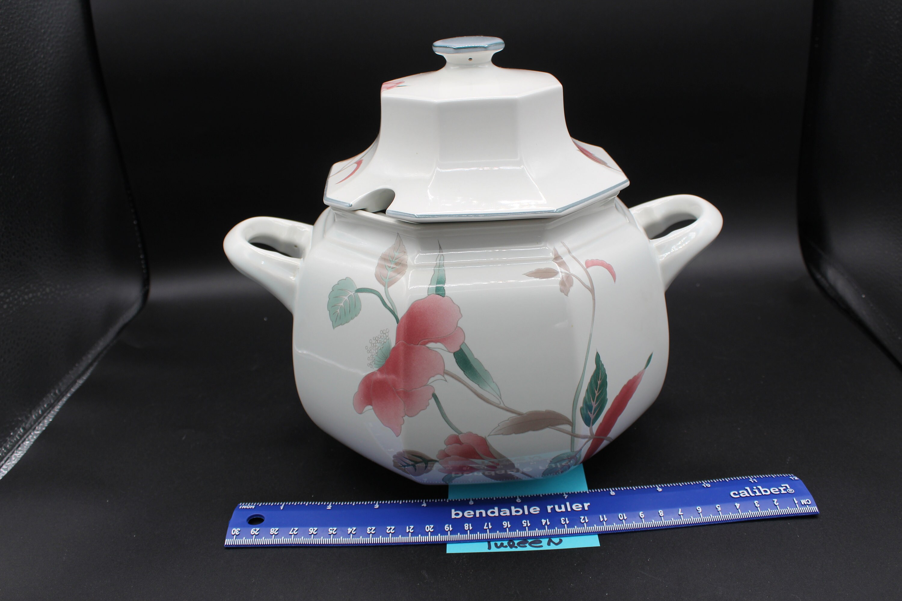 Mikasa Silk Flowers Octagon Serving Pieces F3003 *see Description