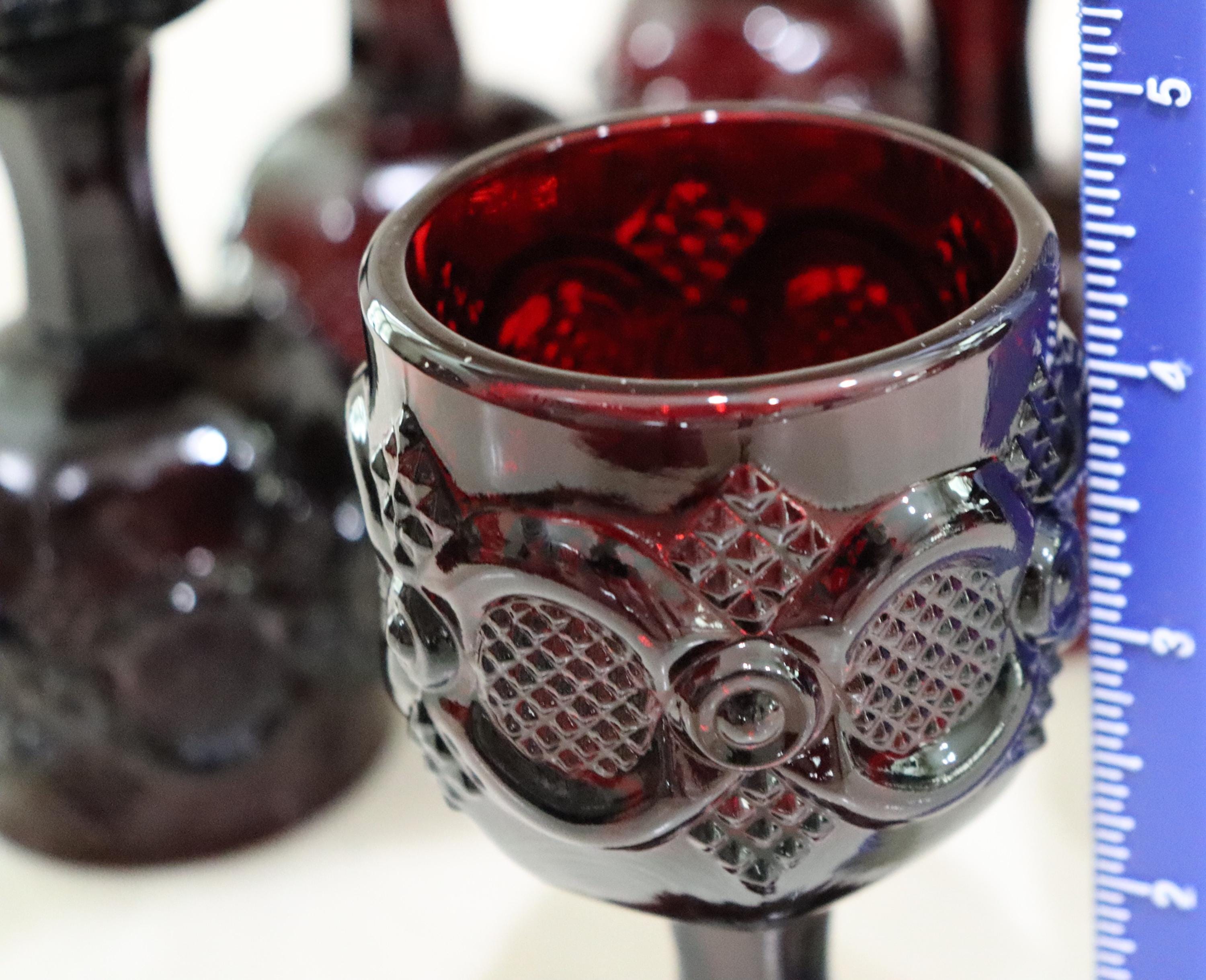 エイボン　1876ケープコッドガラス　ルビーレッド　AVON 3点セット エイボン 1876ケープコッドガラス ルビーレッド AVON 3点セット