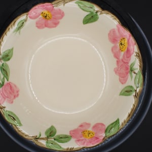 Vintage Franciscan Hand Painted Earthenware Desert Rose Vegetable Bowl 1949-1953 Made in USA