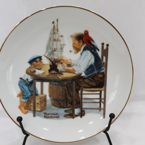 Vintage Norman Rockwell Plate &quot;For A Good Boy&quot; Crafted for the Norman Rockwell Museum, Inc.
