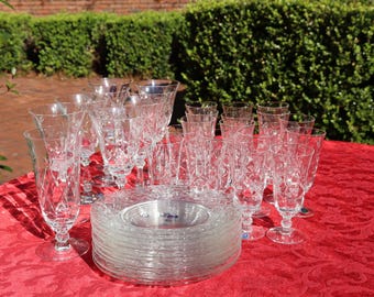 Choice of Heisey Blown Glass "Crystal" Stems Barcelona #3408 Made in USA