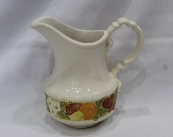 Vintage Vernon Ware by Metlox Della Robbia Milk Pitcher