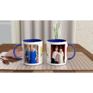 King Charles III and Queen Camilla Celebration Mug, Royal Family, Princess Diana, Prince William, Prince Harry
