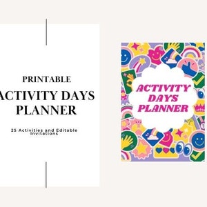 Activity Days Planner | LDS Planner | Activity Days Printable Planner | 25 Activity Days Activities | LDS Activity Days Planner