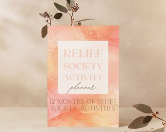 LDS Relief Society Activity Planner | 12 Month Printable (PDF)