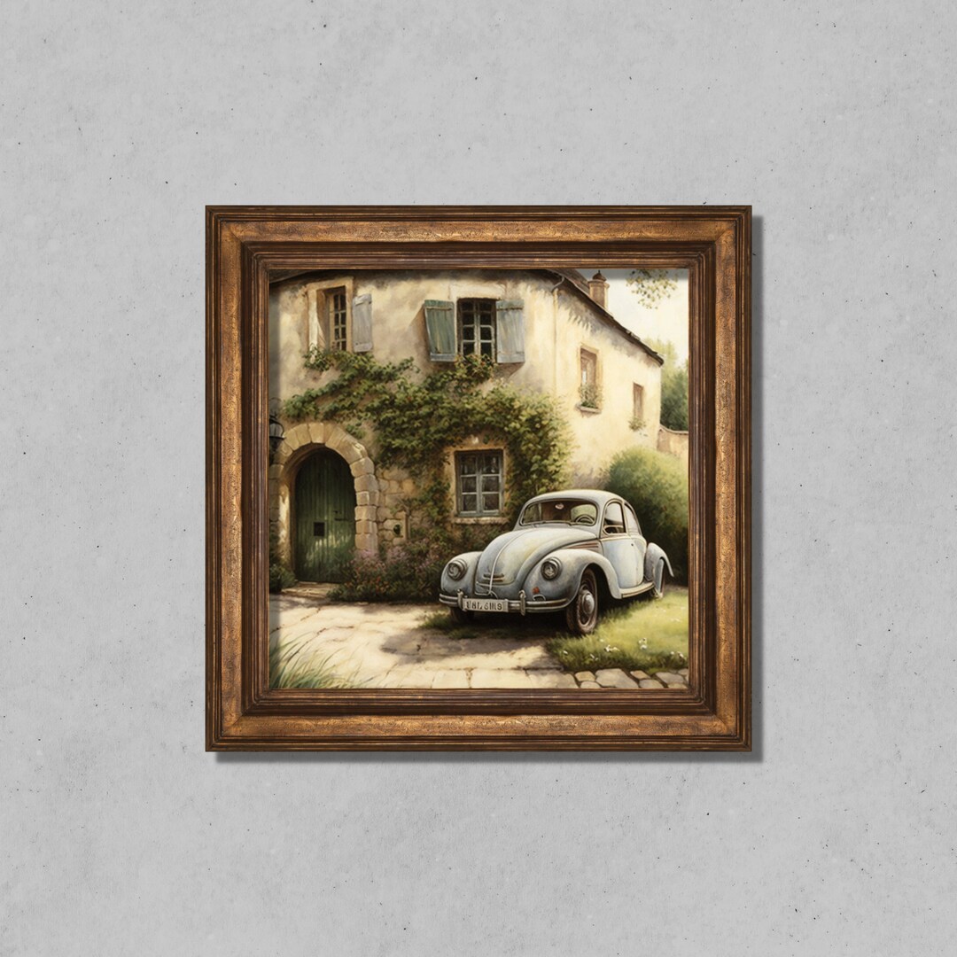 European Villa Digital Art European Wall Art Prints Ivy House Wall Art