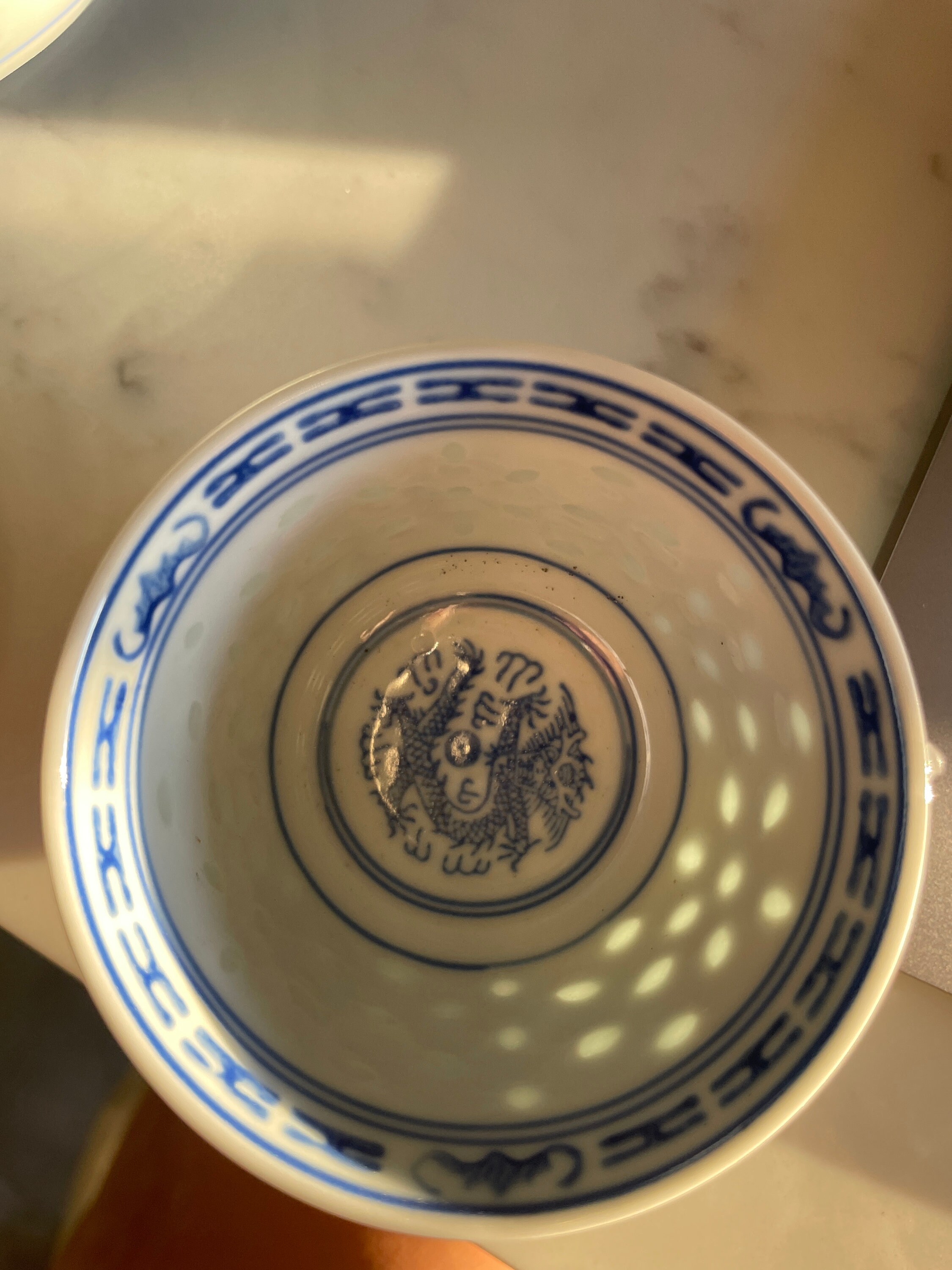 Chinese Translucent Rice Grain Pattern Tea Set - Etsy