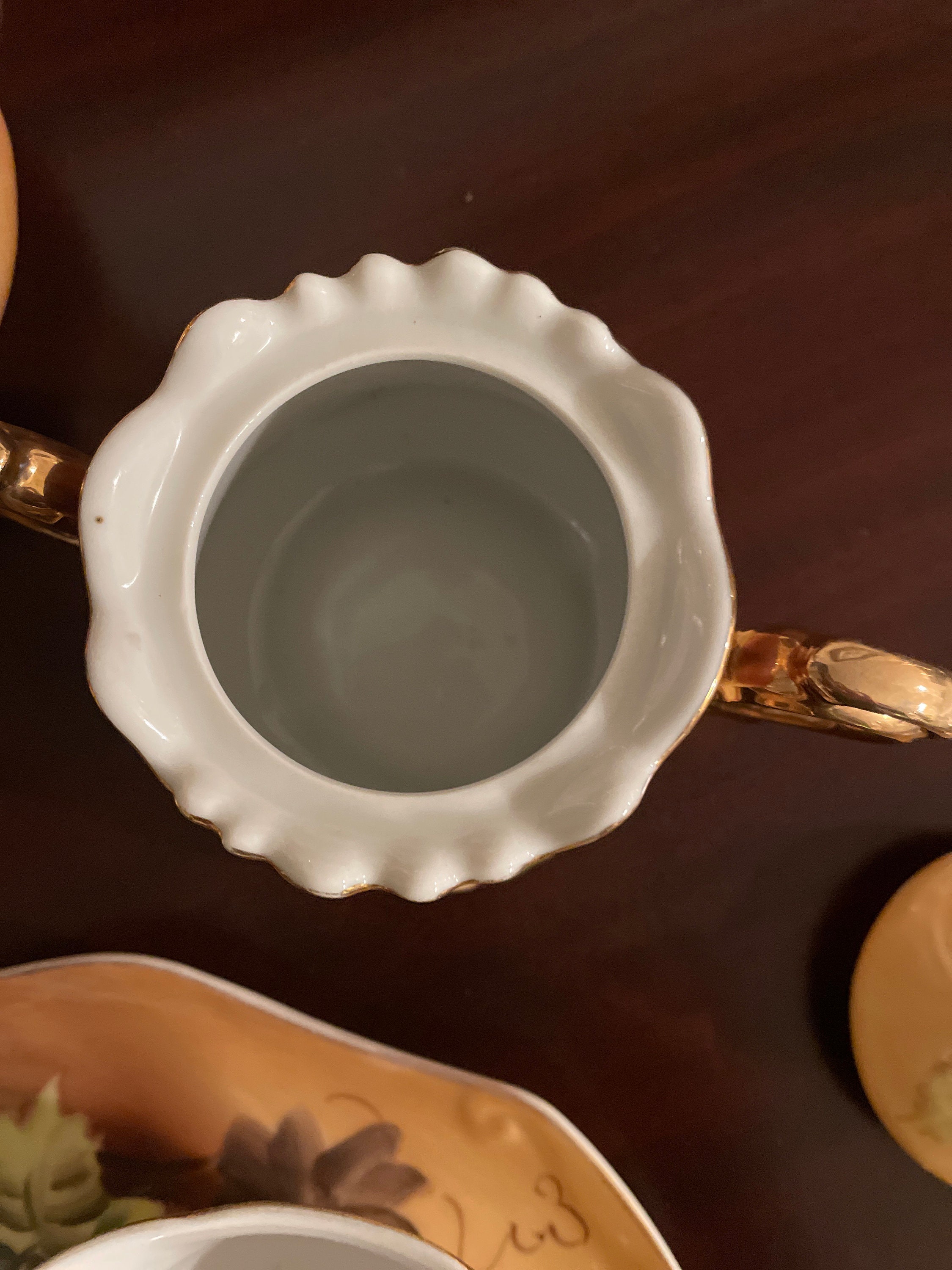 Lefton Hand Painted Tea Set Heritage Brown Fruit Pattern - Etsy