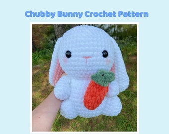 Chubby Bunny pattern PDF digital download only
