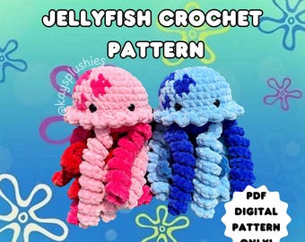 Jellyfish Crochet Pattern - PDF digital pattern only