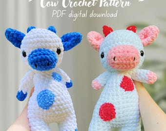 Cow Crochet Pattern PDF DIGITAL DOWNLOAD